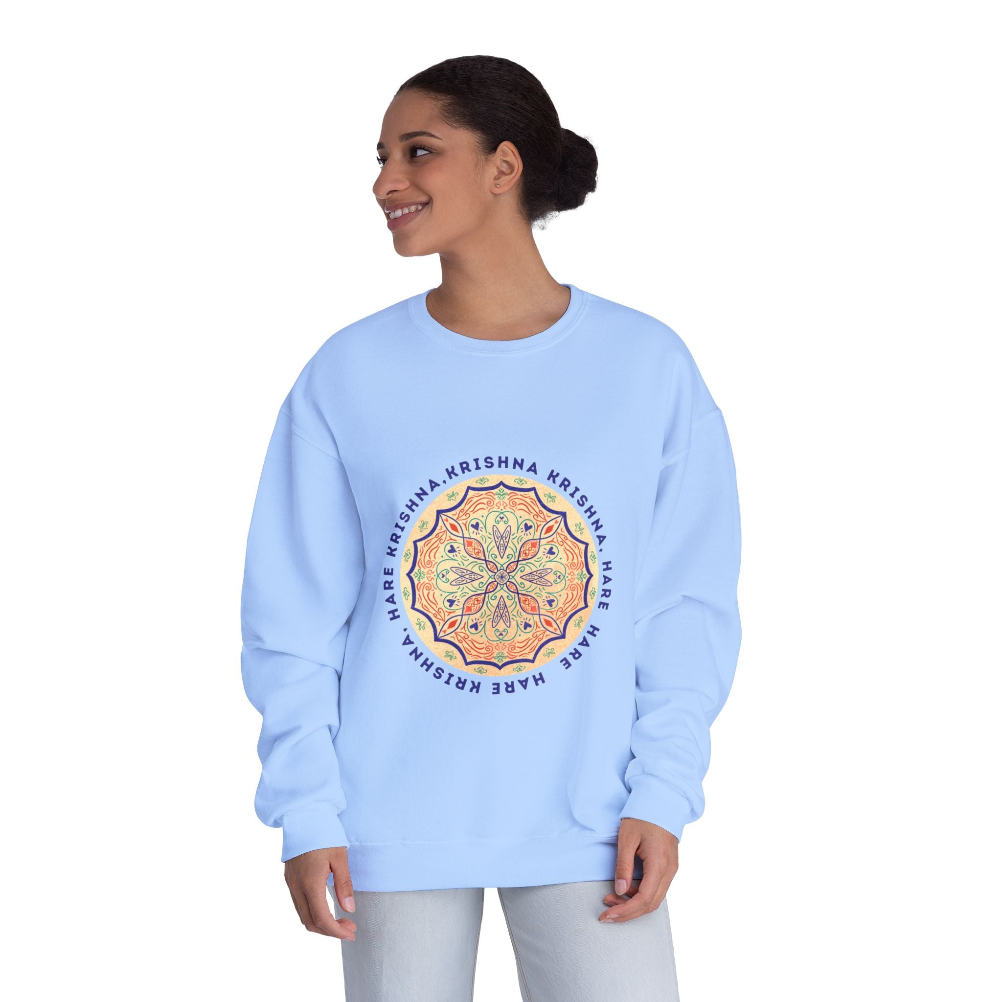 Hare Krishna Light Blue Sweatshirt