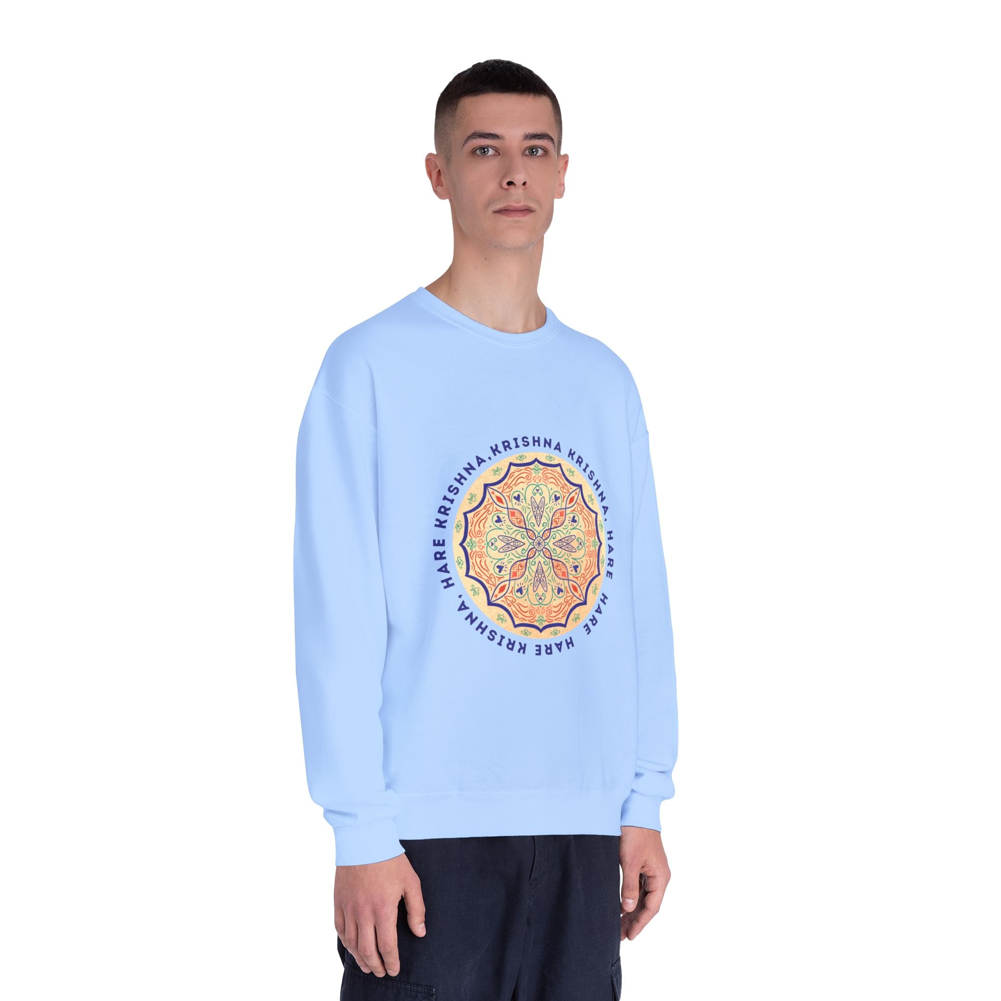 Hare Krishna Light Blue Sweatshirt