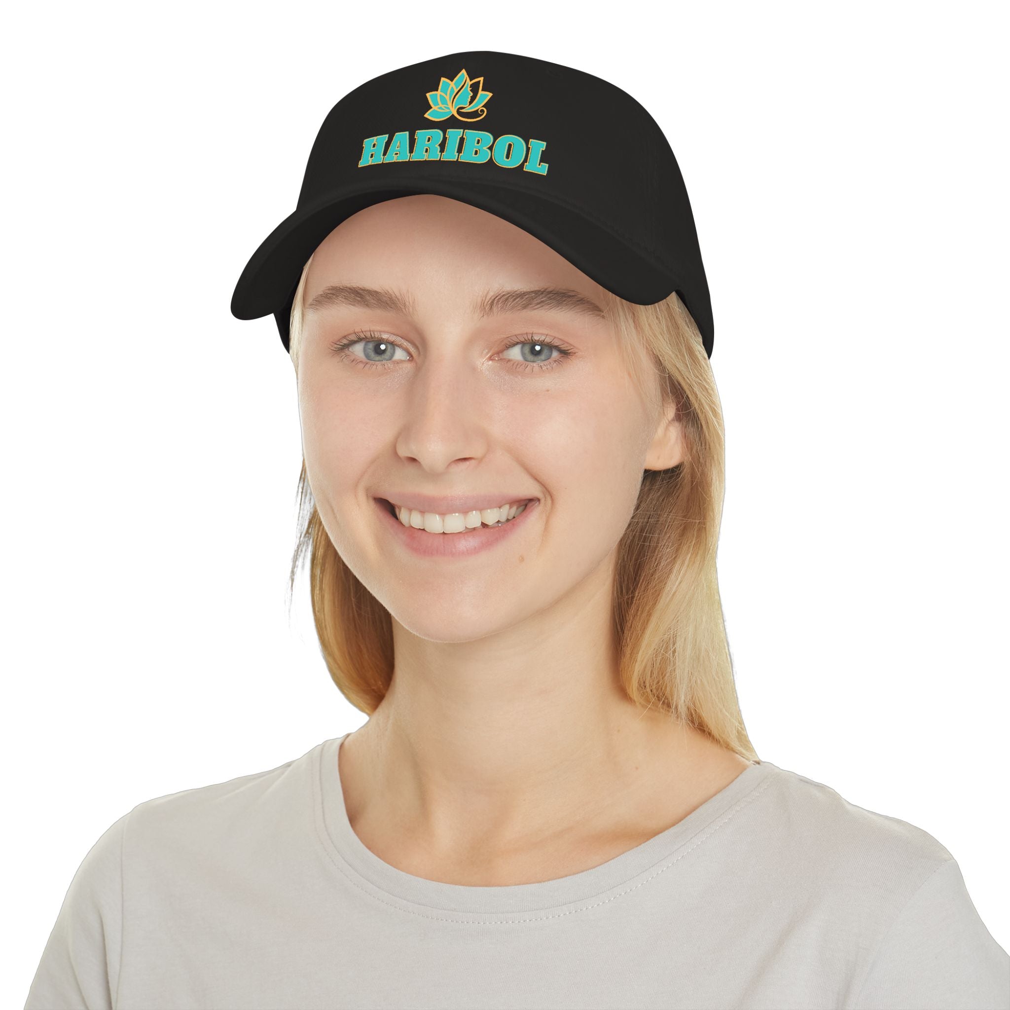 Haribol Embroidered Lotus Cap