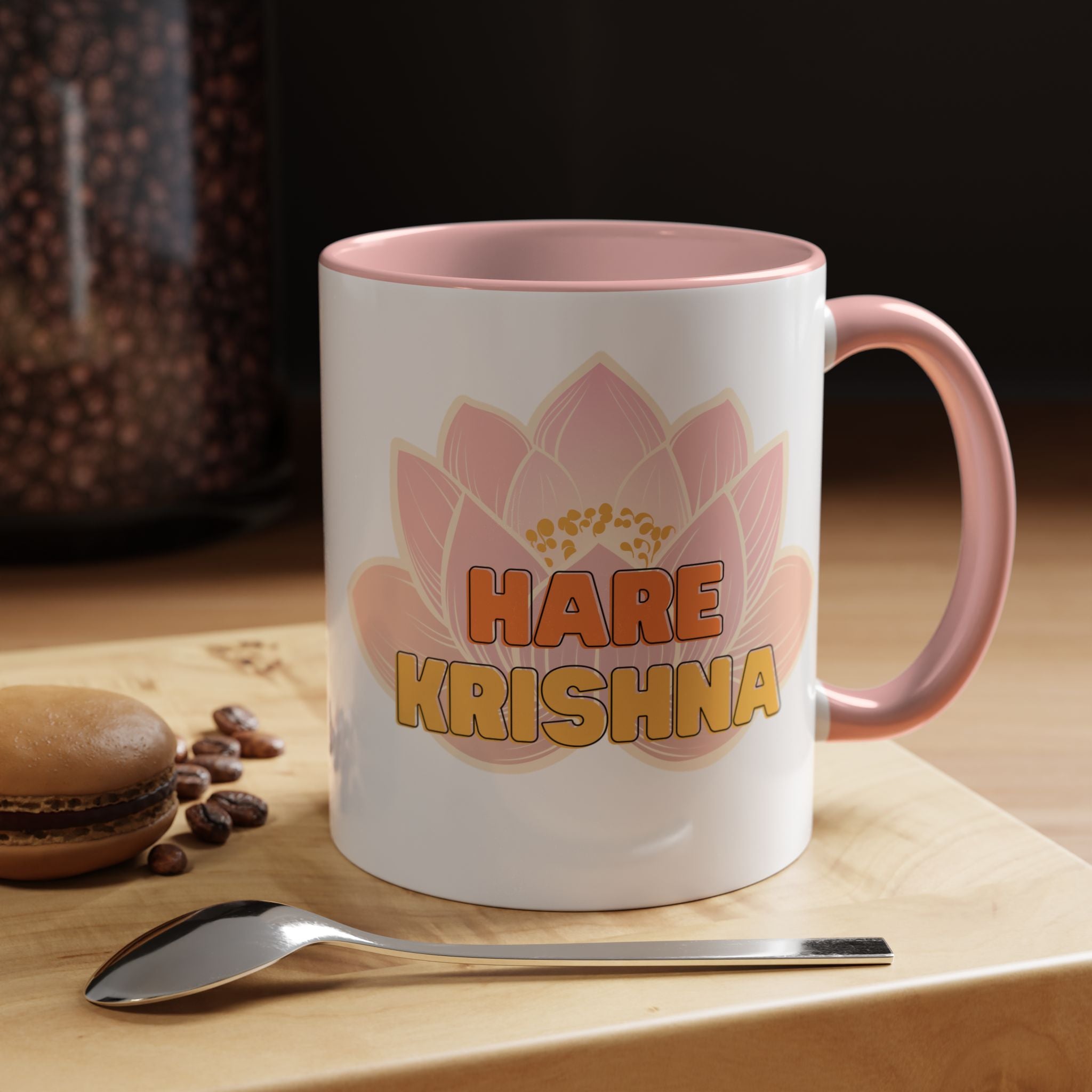 Hare Krishna Lotus Mug