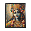 Krishna Portrait Velveteen Plush Blanket